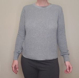 LOFT Blue Confetti Sweater-Size L